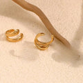 Punk Piercless Ear Clip Earring For Women'S Classic Gold Color Trendy Earcuff Earrings Girl Y2K Daily Wear Jewelry