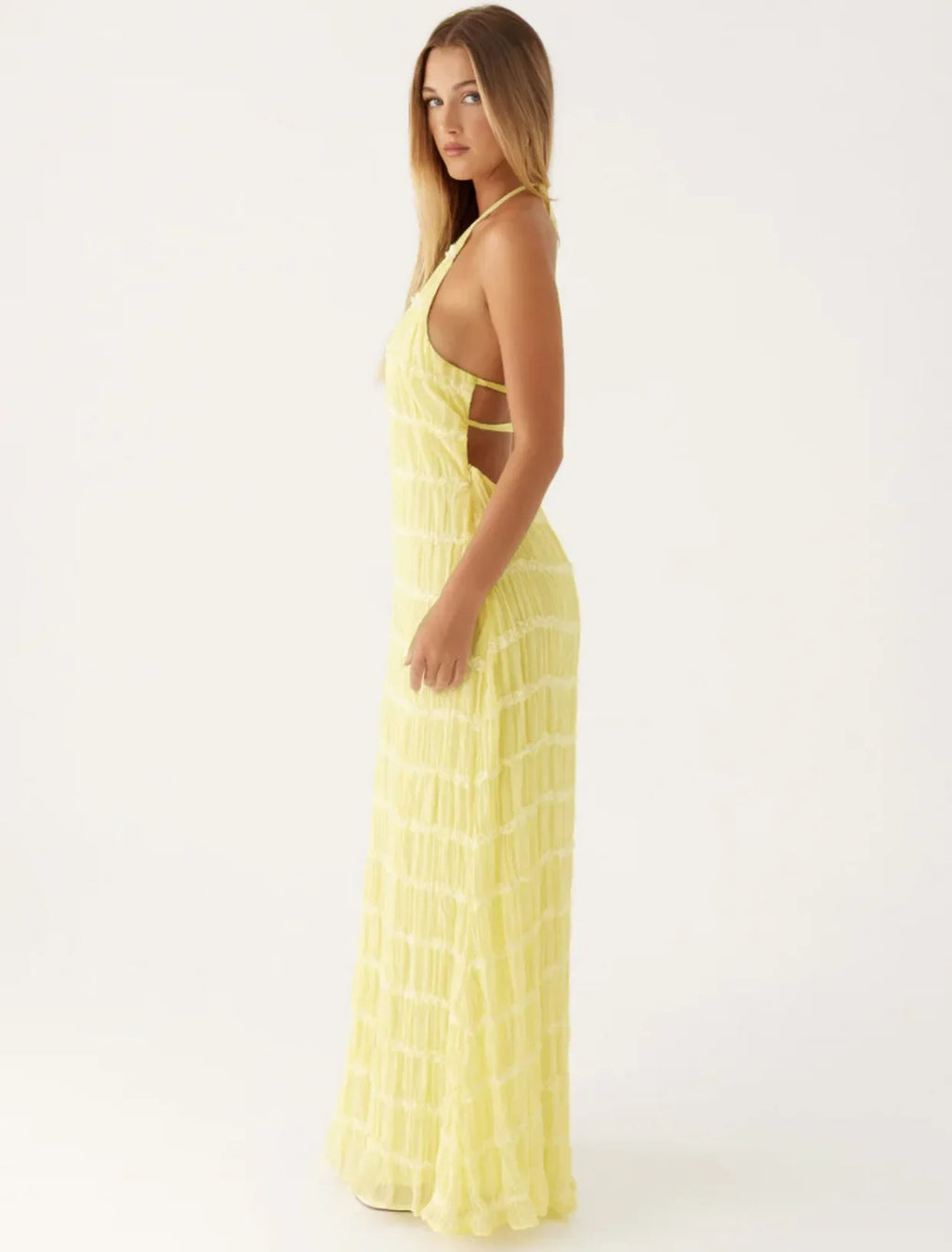 Tossy Spring Fashion Patchwork Long Dress For Women Lace-Up Backless High Waist Solid Holiday Beach Dress Ladies Maxi Dress 2025