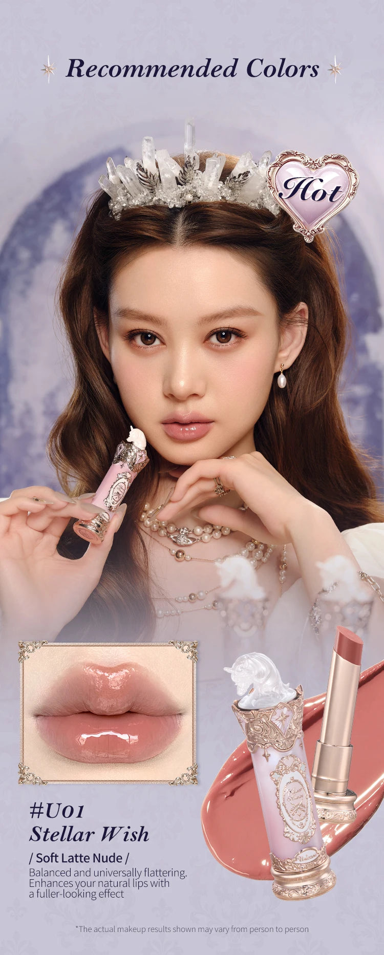 [NEW]Flower Knows Knight Unicorn Collection Glazed Lipstick