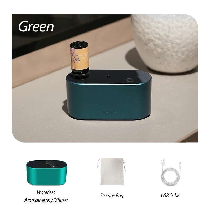Electric Aromatherapy Diffuser Waterless Portable Kinscoter Compact Travel Diffuser For Essential Oils Travelers