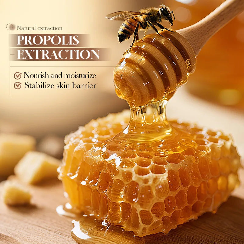 6pcs Propolis Nourishing Skincare Gift Set, Intensive Hydrating Sodium Hyaluronate Facial Kit, Barrier Repair, Smooth Wrinkles