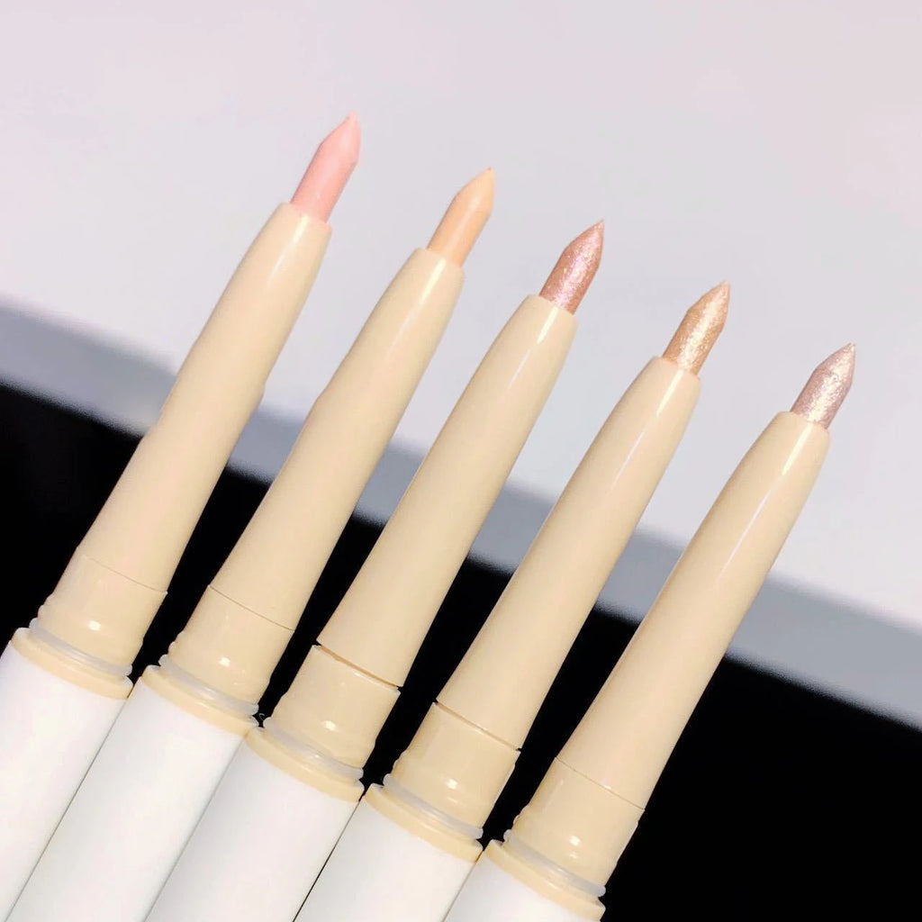 2 In 1 Liquid Eye Liner Shadow Pen Ultra Glitter Eyeliner Pencil Lasting Korean Eyes Makeup High Gloss Pigment Silkworm Gel Pen
