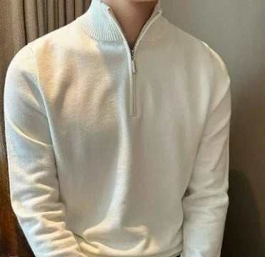 Mens Casual Knit Sweater Premium Warmth With Customizable Fit For Men And Everyday Comfort