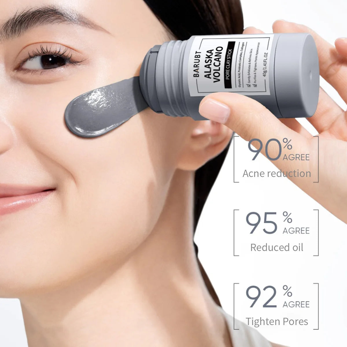 Remove Blackhead Acne Mugwort Solid Mask Cleans Pores Stick Facial Blemish Black Dots Shrink Pores Korean Skin Care Products