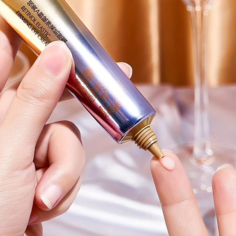 Retinol a Alcohol Firming and Elasticity-Enhancing Eye Cream, Moisturizing and Lightening Dark Circles, Overnight Eye Essence