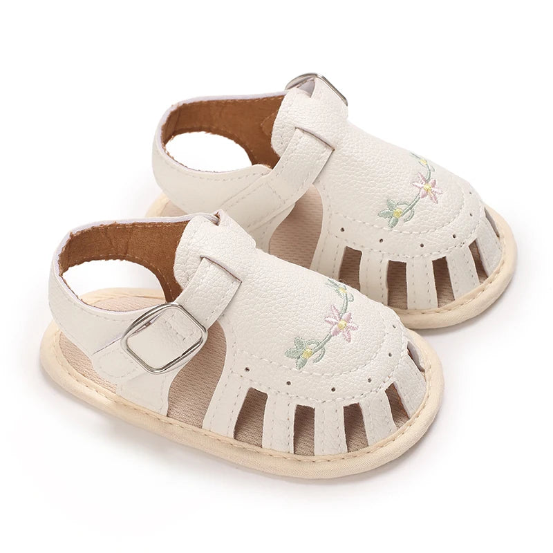 Infant Baby Boys Girls Sandals Summer Baby Wedding Dress Flat Shoes Newborn Crib Shoes First Walkers Prewalkers Shoes ﻿ ﻿