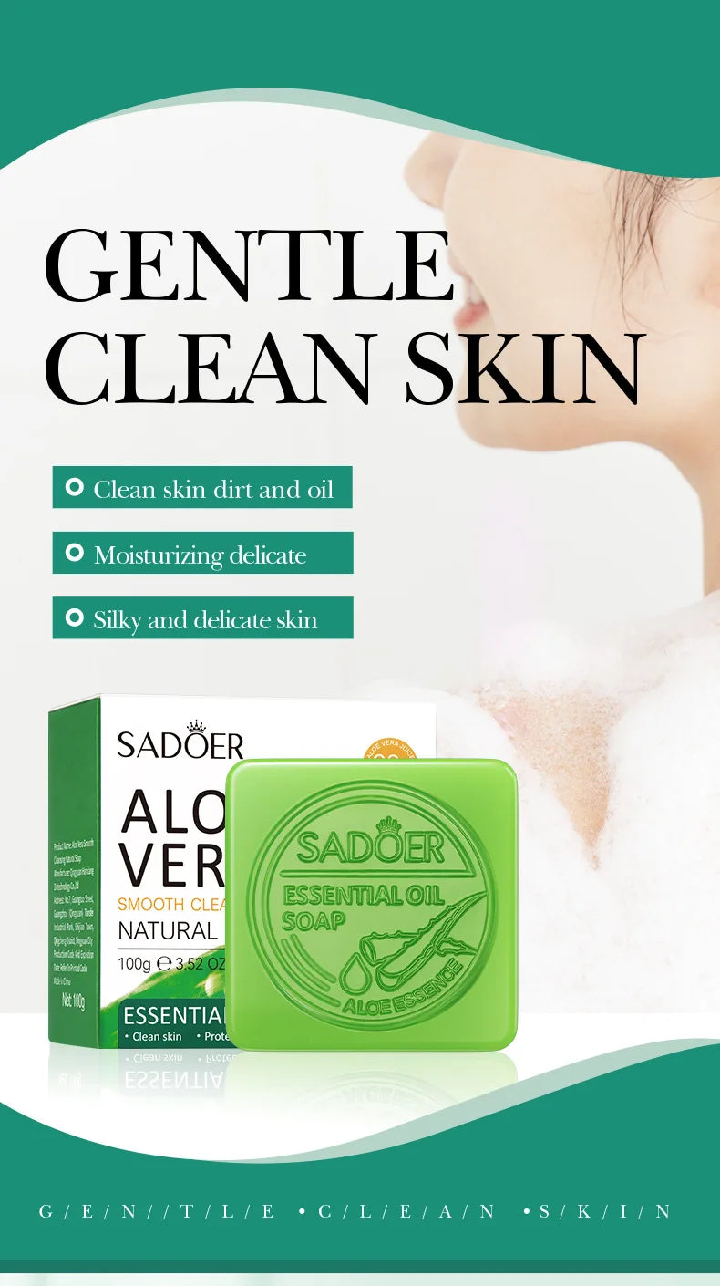 Aloe Vera Facial Soap - Handmade Essential Oil Cleanser 100g