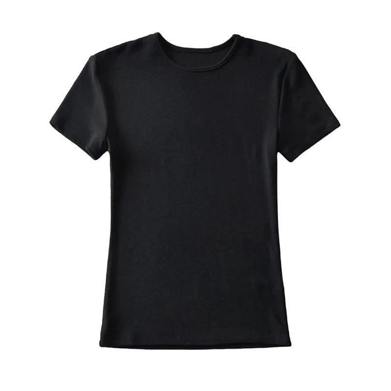 Women's Slim Fit Crop T-Shirt | Short Sleeve Summer Tee