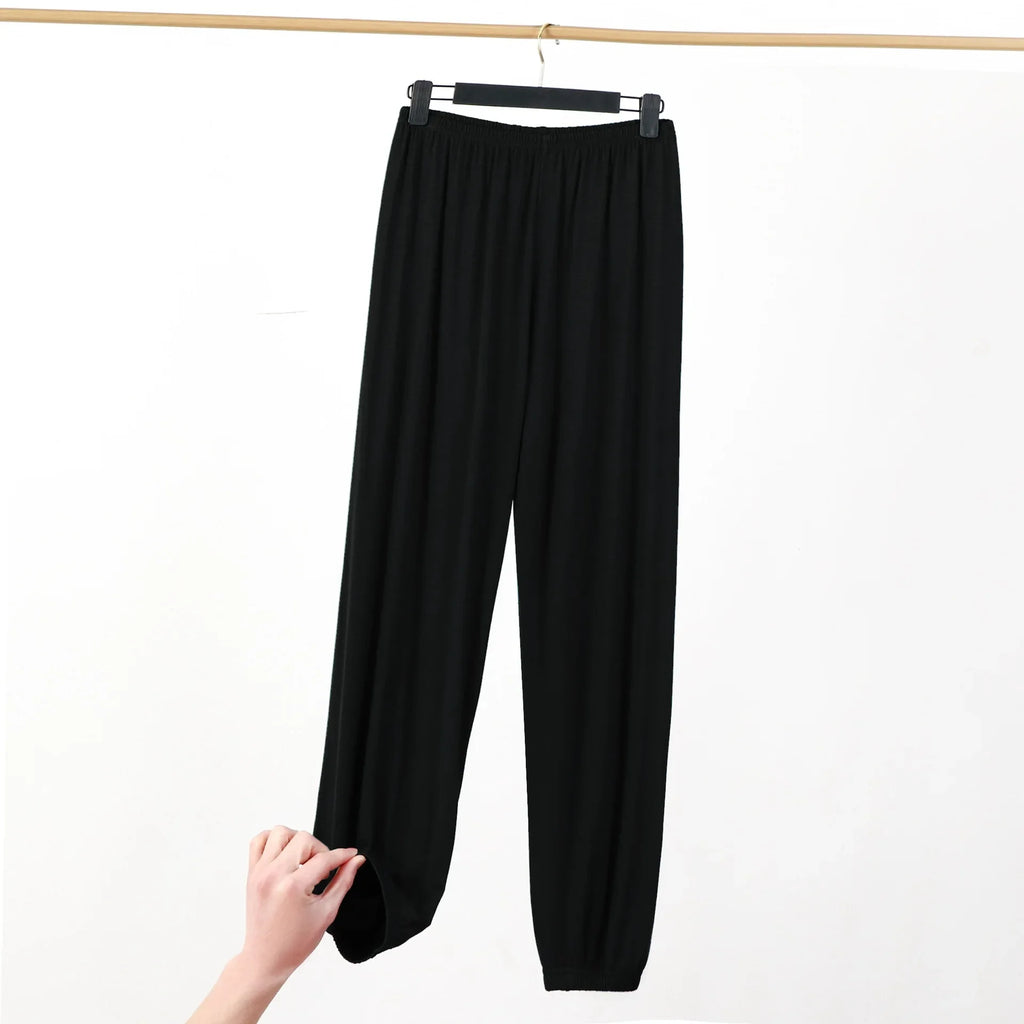 Women's Plus Size Modal Sleepwear Pants - Casual Loose Fit Trousers