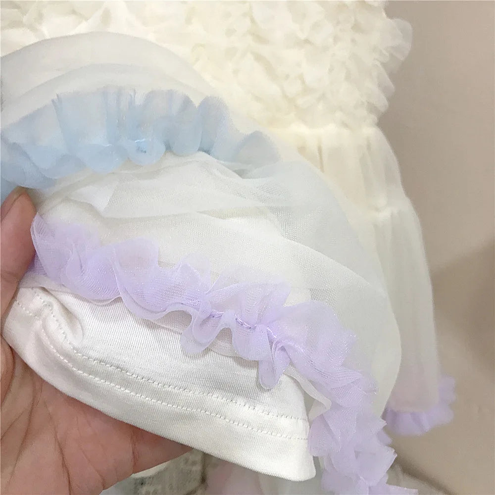 Girls' Summer New Dress Children's Cute Suspender Princess Dress Girl Baby Thin Casual Mesh Dress Fashion