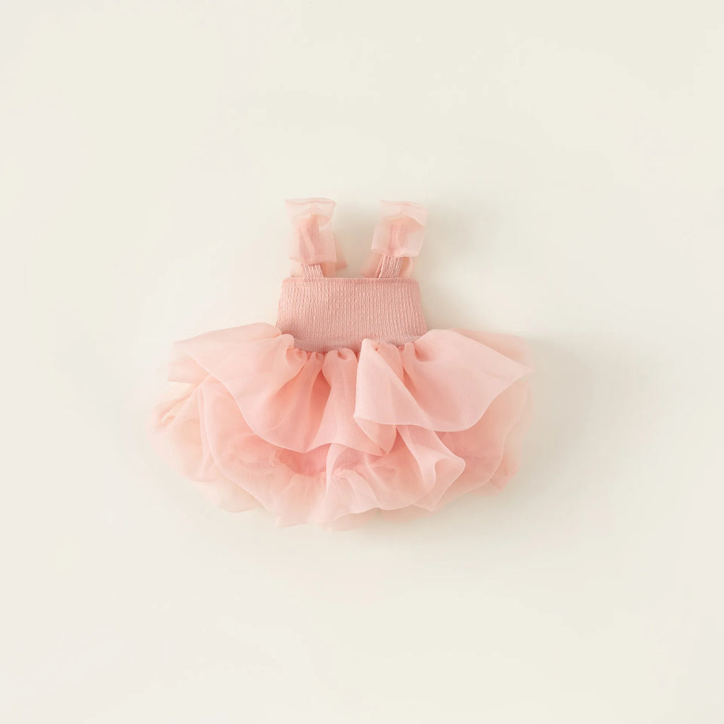 ZOETOPKID Baby Girl Tutu Dress Summer Toddler Slip Tulle Fairy Dresses Fancy Bow Birthday Clothes Princess Party Outfit