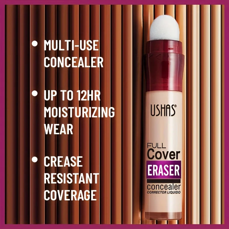 New Sponge Head Concealer For Dark Circles Freckles Acne Pigmentation And Blemishes Long Lasting Moisturizing Liquid Foundation
