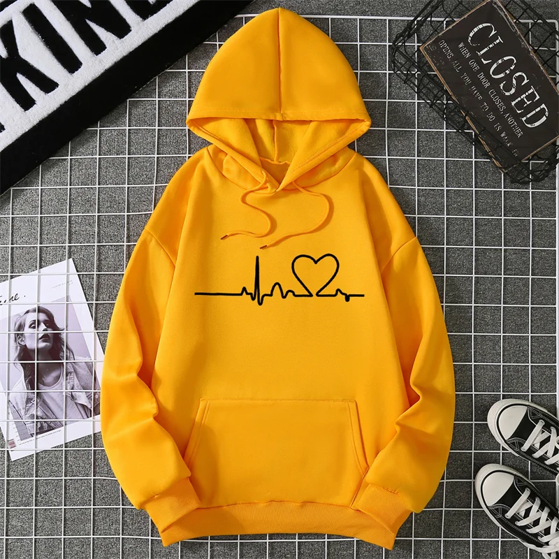 Women's Hoodie Pullover Sweatshirt - Casual Loose Fit Plus-Size
