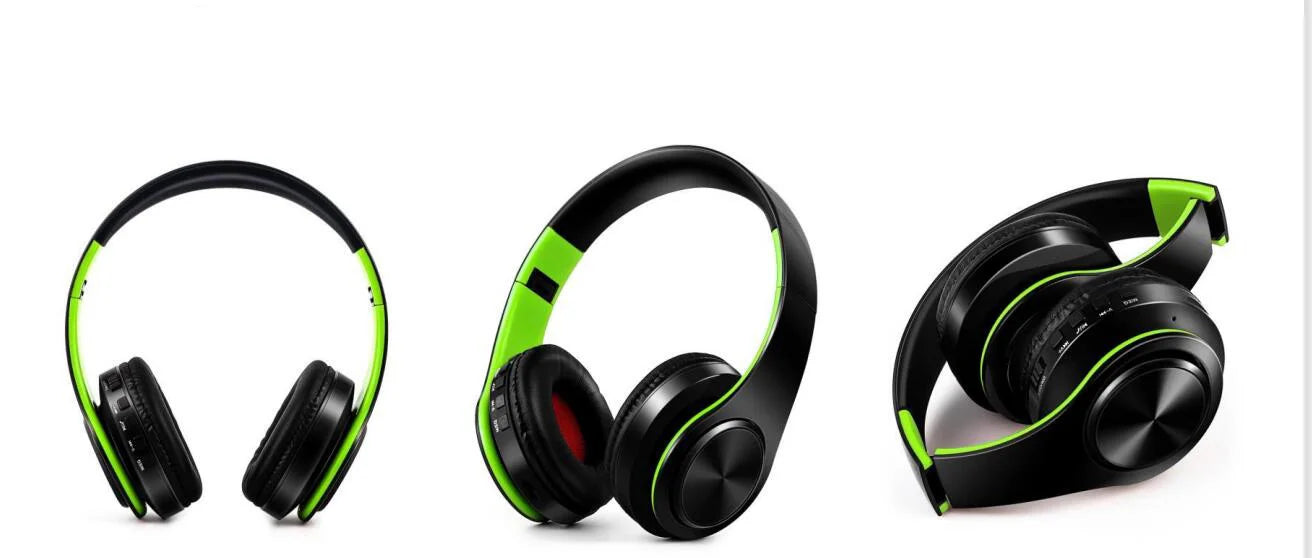 Auriculares inalámbricos dorados para hombre, audífonos estéreo con Bluetooth y micrófono incorporado, universales para Android e iOS