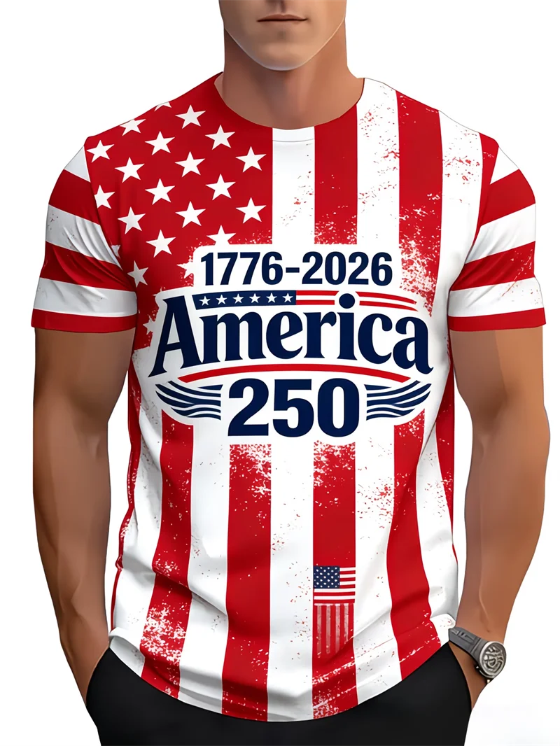 Custom USA Patriotic Inspired T-shirt Men Women God Bless The USA American Flag Print 4th Of July Streetwear Men Clothing