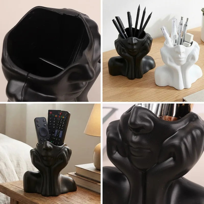New Face Shape Makeup Brush Holder Human Body Art Styling Office Organizers Multifunctional Makeup Brush Holder Storage Box