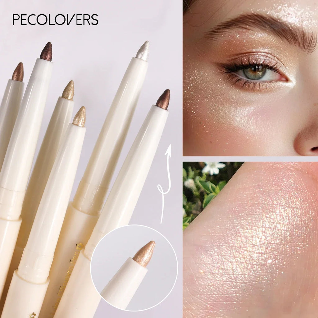 1 pc Smooth Nib Lying Silkworm Pen, Waterproof and Long-Lasting, Multi-Functional Lying Silkworm Pen, Eye Cosmetics