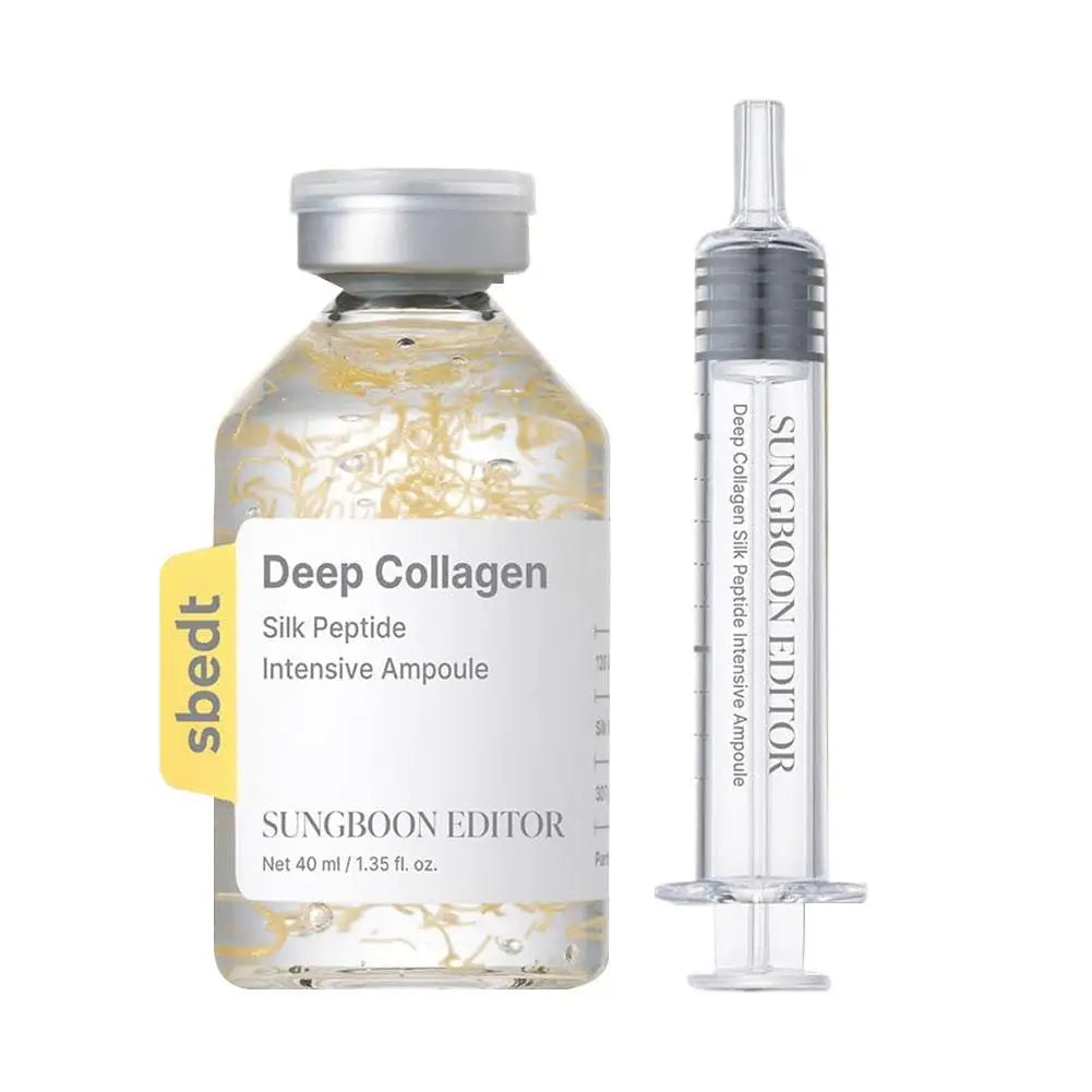 Silk Peptide Intensive Lifting Ampoule Essence Deep Collagen Repair Renewal Firming Moisturizing Glow Serum Korean Skincare