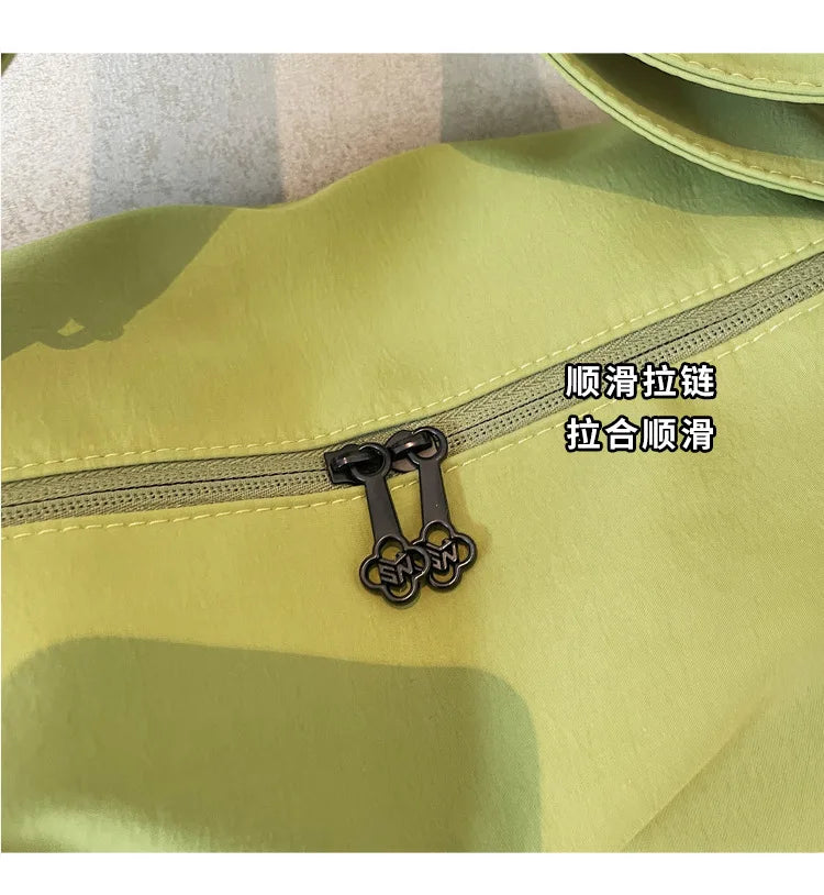 Large Capacity Travel Tote Bags for Women Solid Color Shoulder Messenger Bag Sports Yoga Satchels Fashion Woman Handbag