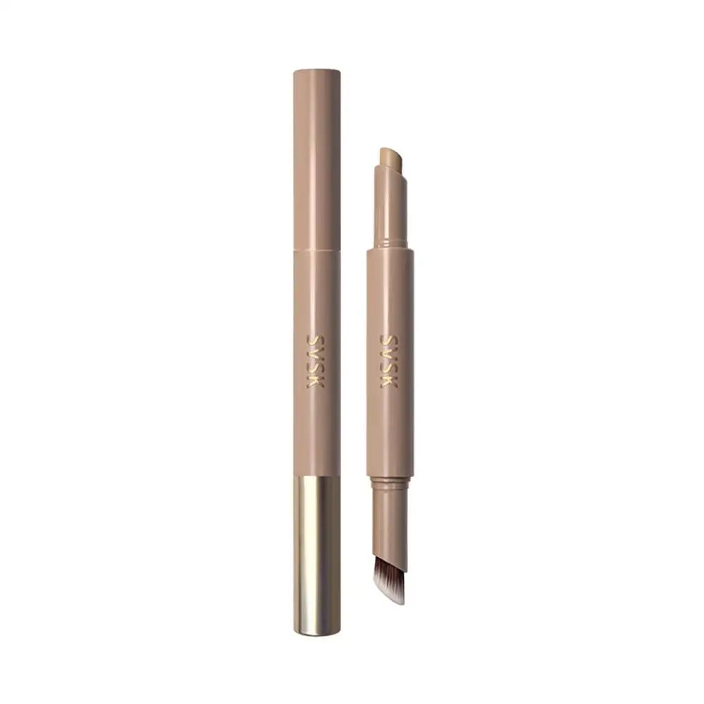 3D Contouring Pen Matte Bronzer Stick Nose Shadow Contour Pen With Brush  Long Lasting Waterproof Cream-Textured Nose Shadow Pen