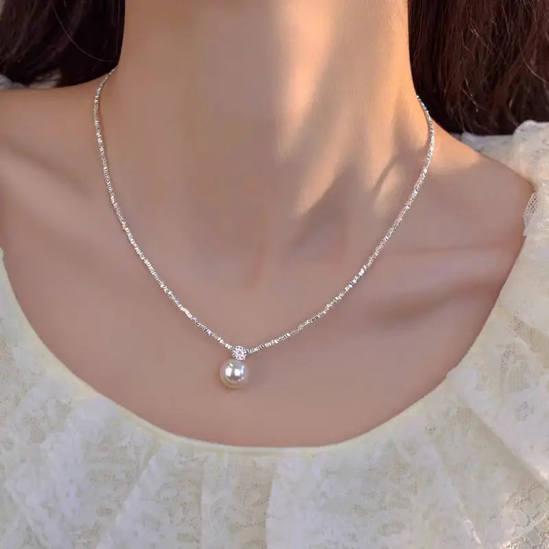 Multi-Layer Imitation Pearl Bead Necklace for Women