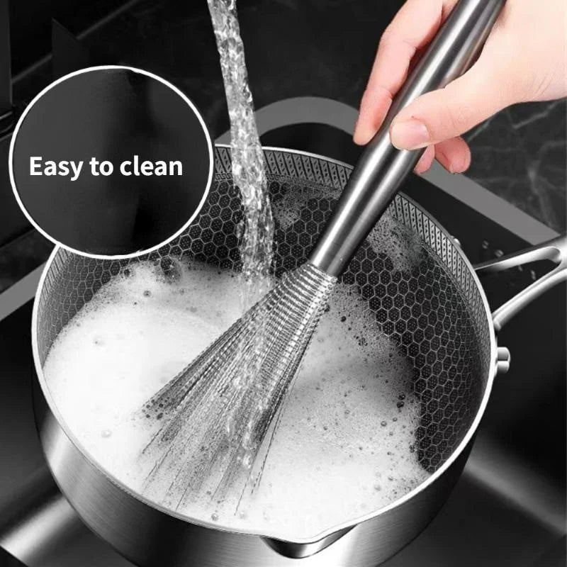 1 Herramienta de Cocina de Acero Inoxidable, Cepillo Limpiador de Ollas, Cepillo Fregador de Utensilios de Cocina, Cepillo de Alambre Desincrustante, Nuevo