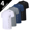 6/4 Pcs Men's Summer Multicolor Quick-drying Sports Short-sleeved Youth Running Fitness Basketball Football Breathable T-shirt