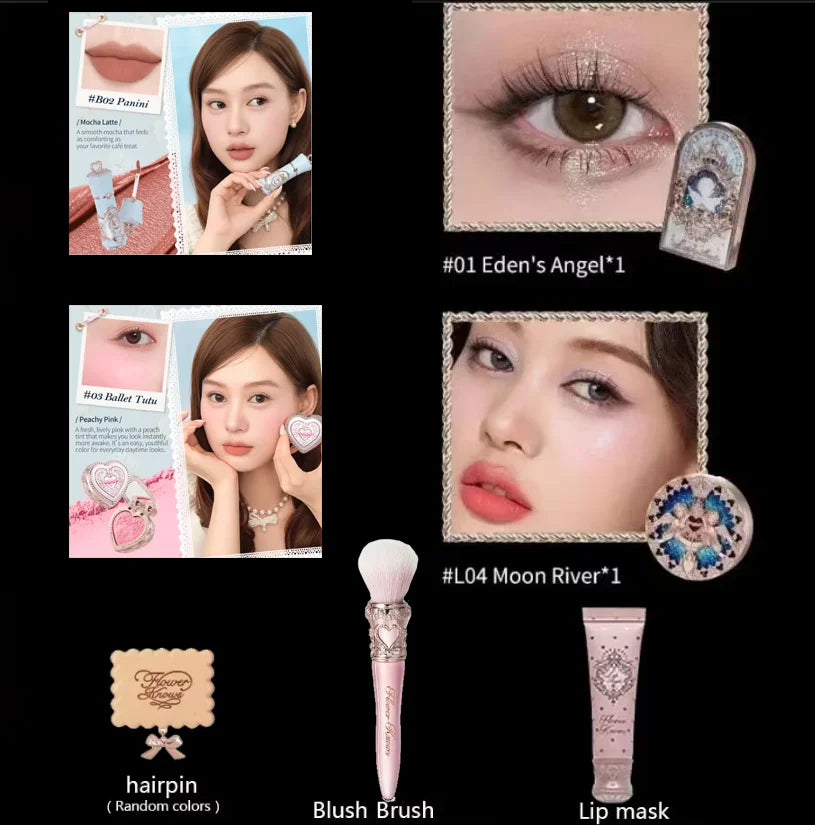Flower Knows Little Angel Collection Makeup Set - All-in-One Gift Box