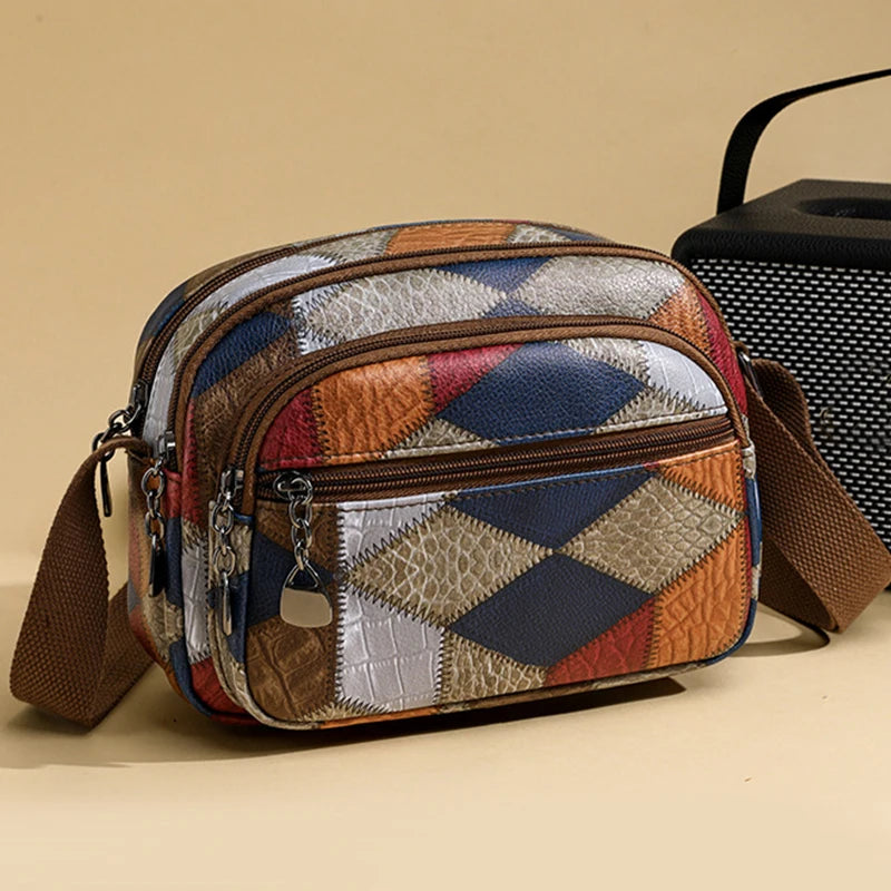High Quality Solid Color PU Leather Shoulder Bag Old Money Crossbody Bags Women Large Capacity Ladies Handbags Female Tote Sac