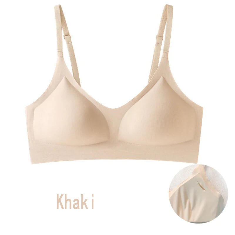 Women'S'S Bra, Seamless Underwear, Large Breasts, Small Breasts, Gathering, Thin Semi-Fixed Cup, Beautiful Back Bra, Sexy