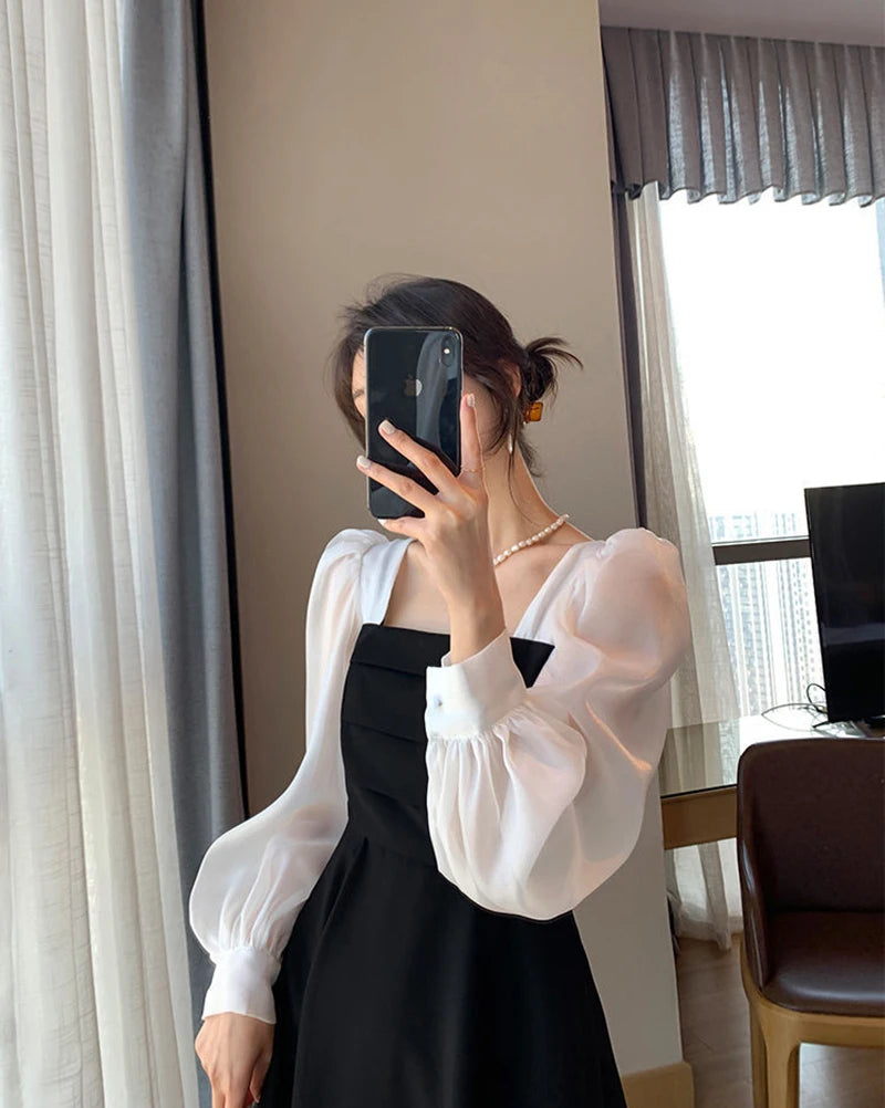 Women's Elegant Chiffon A-Line Dress