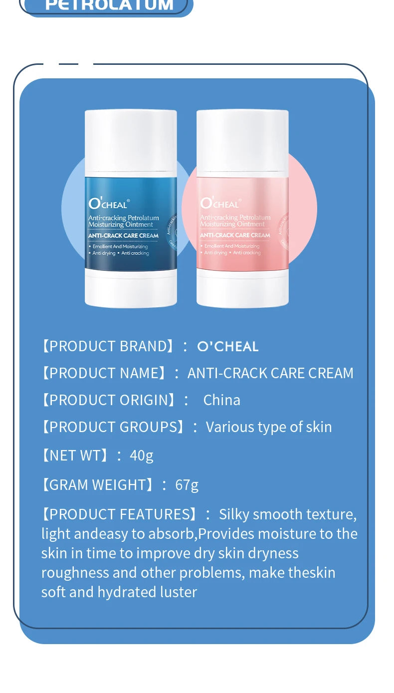 Ocheal Moisturizing Cream Anti-Drying Crack Foot Cream for Hand And Feet Skin Repair Dead Skin Removal Moisturizing Skin Care