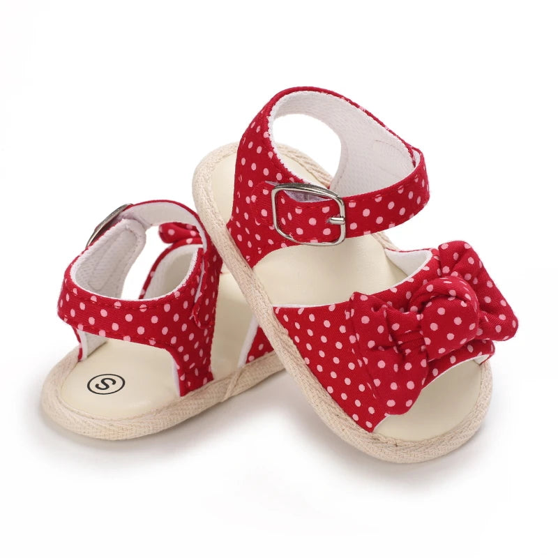 Baby Girl Summer Sandals 0-1 Year Cute Bow First Walker Soft Comfortable Newborn