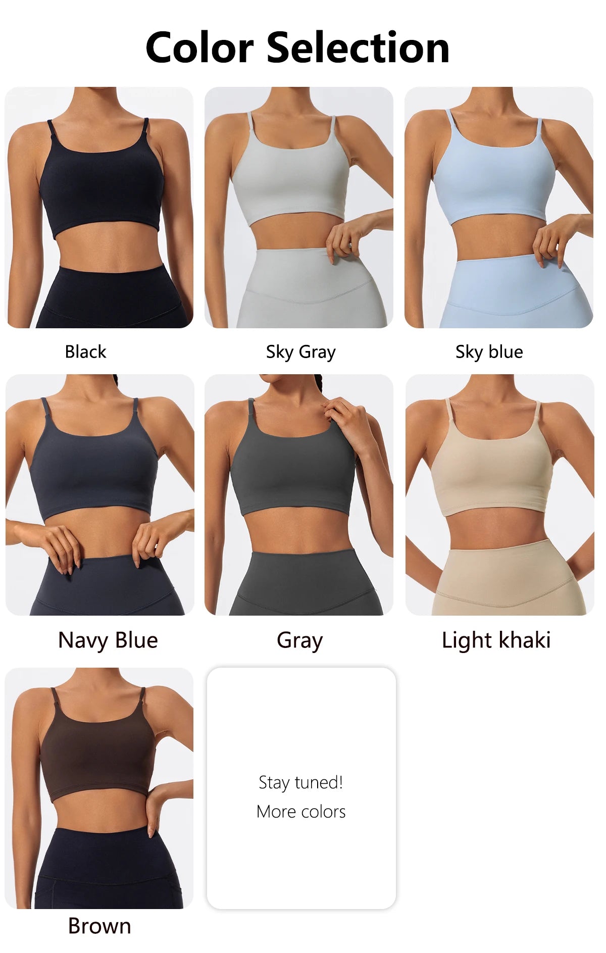 Ctenkevet Women's Push-Up Gym Workout Yoga Bra Female Backless Shockproof Fitness Crop Top Sports Underwear Woman