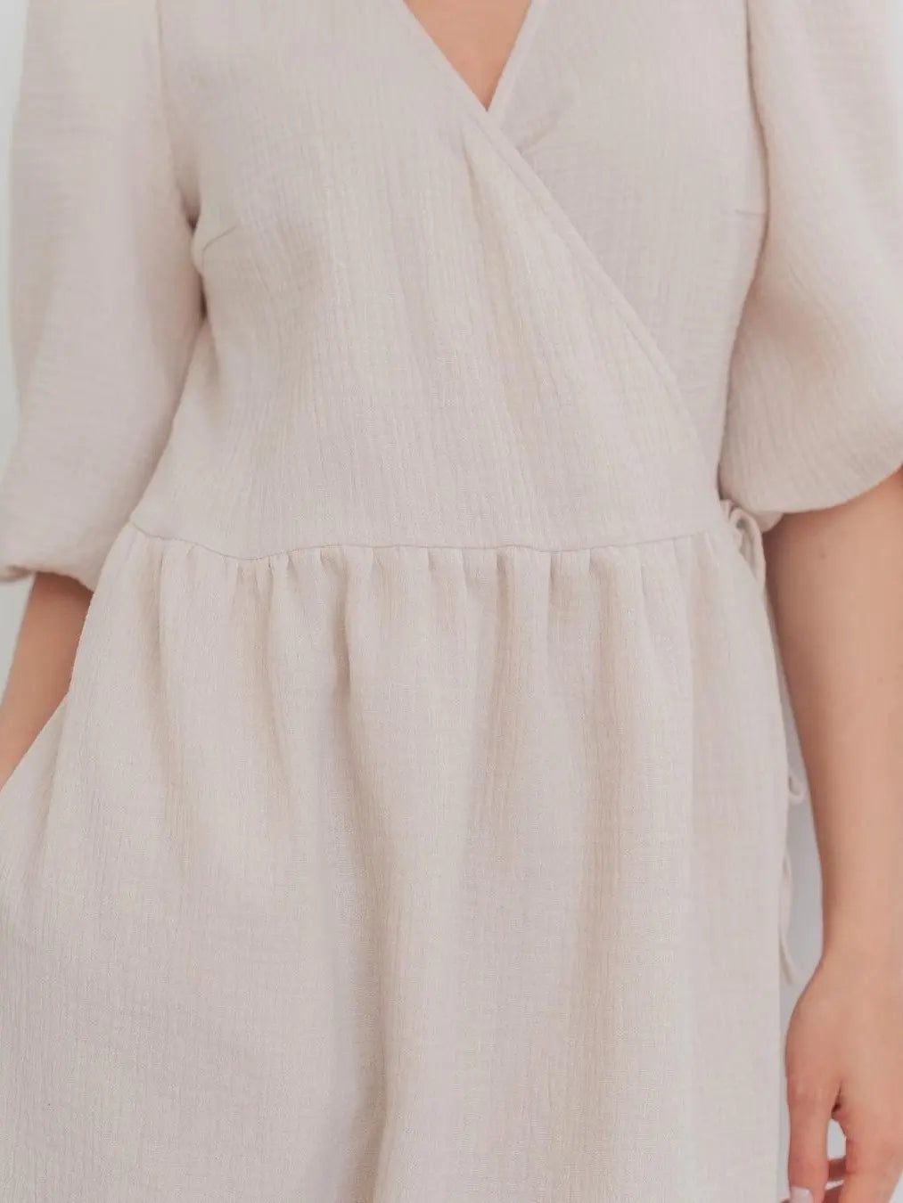 Long Dress Women Dresses Vestidos Lace Up V Neck Puff Sleeve Solid High Waist Female A Line Office Lady Summer 2025 Maxi Gown