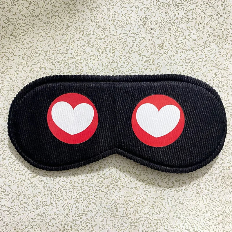 Cartoon Pattern Sleeping Eye Mask - Comfortable Light Blocking Blindfold