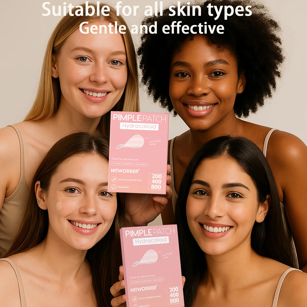 HITWORKER Hydrocolloid Acne Patches - 800-Piece Set