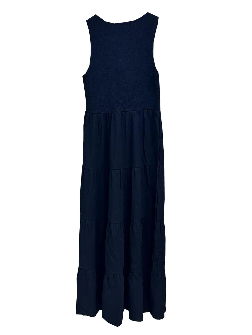 2026 European and American women's summer new long skirt ins sleeveless suspender pleated solid color big swing dress