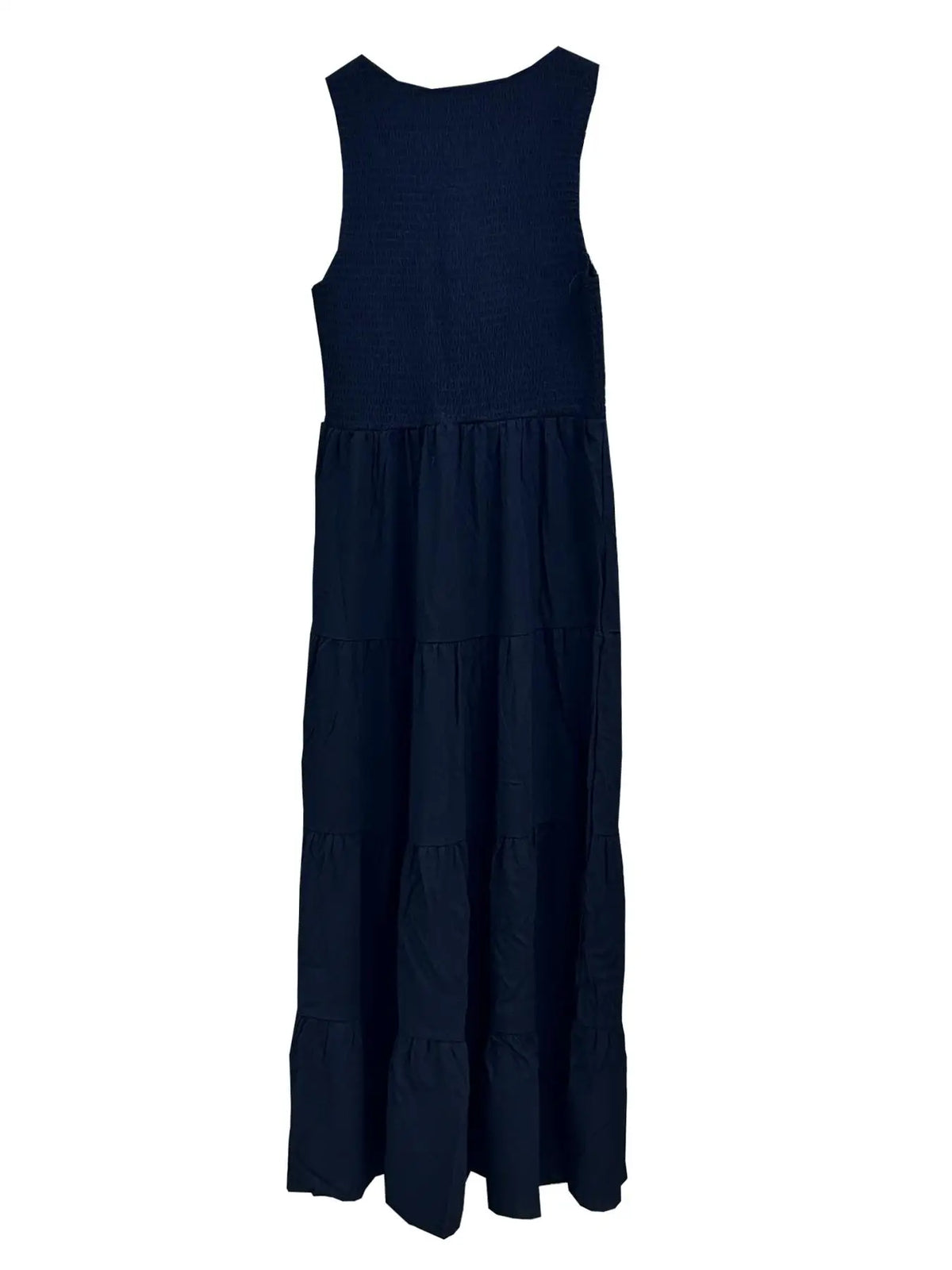 2026 European and American women's summer new long skirt ins sleeveless suspender pleated solid color big swing dress