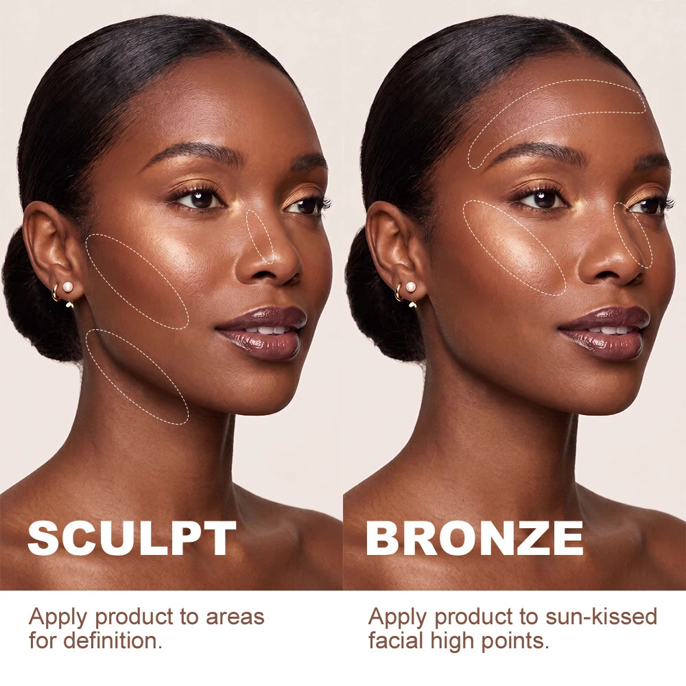 Mousse Cream Bronzer Matte Blendable Contour Shading Cream Long Lasting Waterproof Face Natural Lightweight Makeup Cosmetics