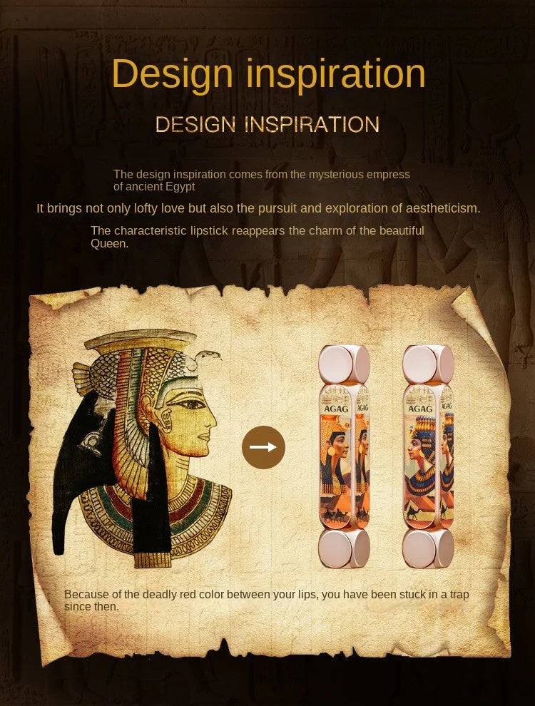 Agag Pharaoh Magic 3Dimensional Magic 6Color Lipstick Does Not Fade No Stain on Cup Cheap Double-Tube Double-Headed One 6-Color
