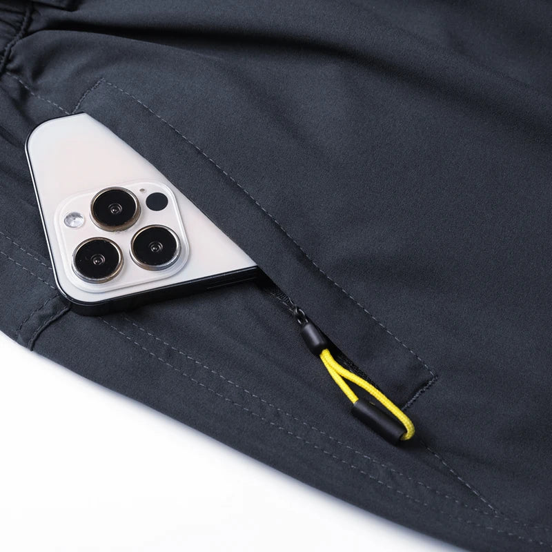 Thin Summer Stretch Pants with Zipper Pockets Quick Dry Hiking Camping Trousers Men Gym Fitness Jogging Running Sports Pants Men
