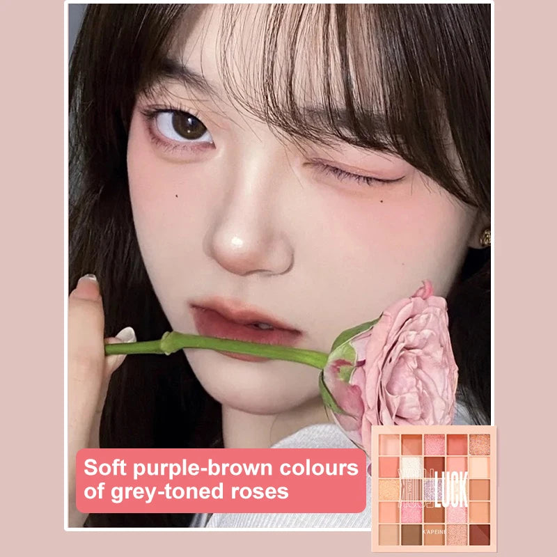 25Color Professional Eyeshadow Palette Eye Glitter Long Lasting Eye Shadow Pallet  Korean Makeup Palette Eye Shadow for Beginner
