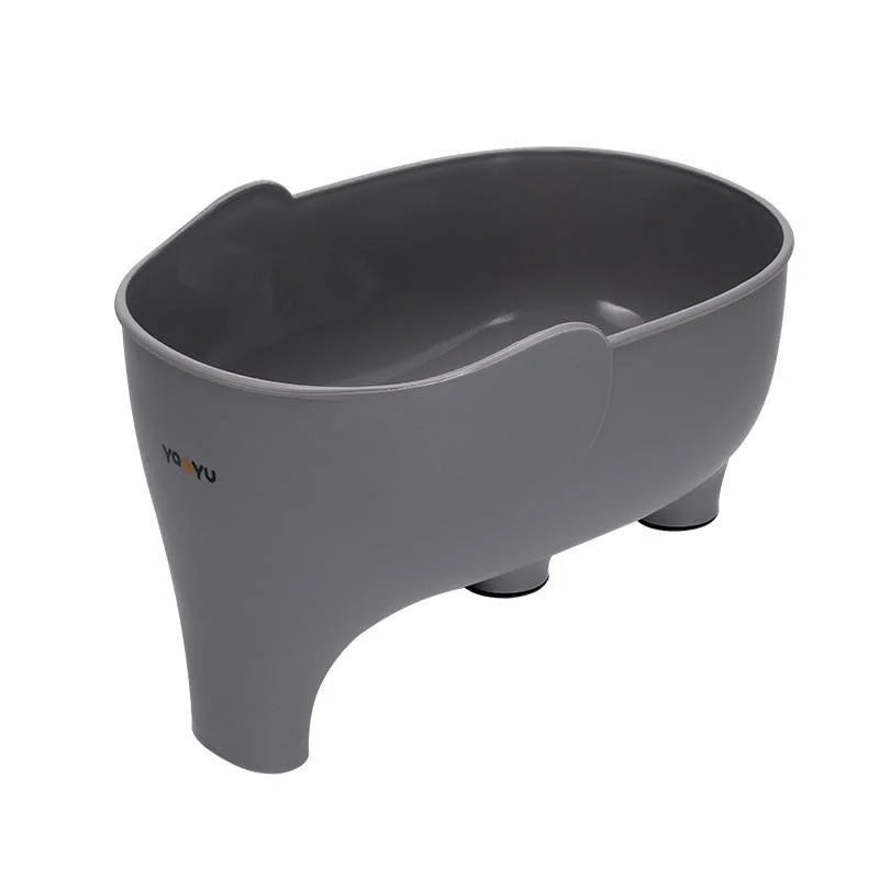 Filtro de canasta para desagüe de fregadero de cocina, filtro de residuos en forma de elefante, cestas colgantes para verduras, escurridor de lavado, estante de almacenamiento