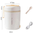 Fiambrera Eléctrica Calefactable USB de 600ML, Portátil para Picnic, Calentador de Leche y Alimentos, Contenedor Calentador de Alimentos de Acero Inoxidable 5V 12V 24V