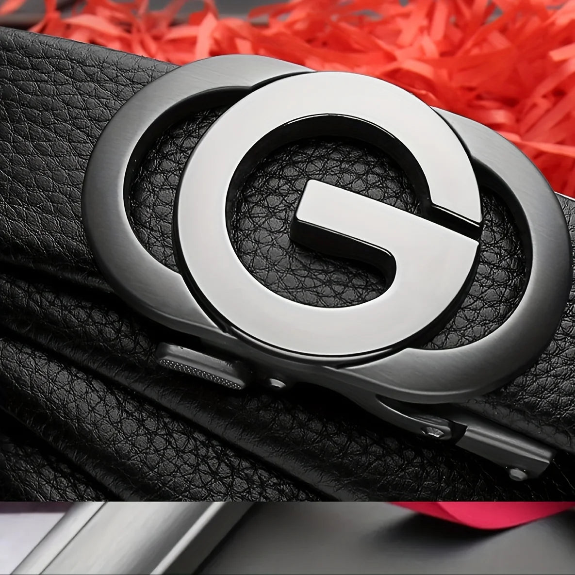 Men's Business Belt - Genuine High Quality Alloy Automatic Buckle Belt, Fashionable Buckle Fashionable Luxury Casual Belt