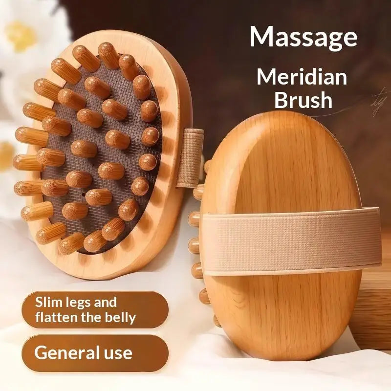 Body Meridian Brush Soothing Essential Oil Spa Air Cushion Massage Hair Comb Resin Gua Sha Scalp Massage Brush Body Massager
