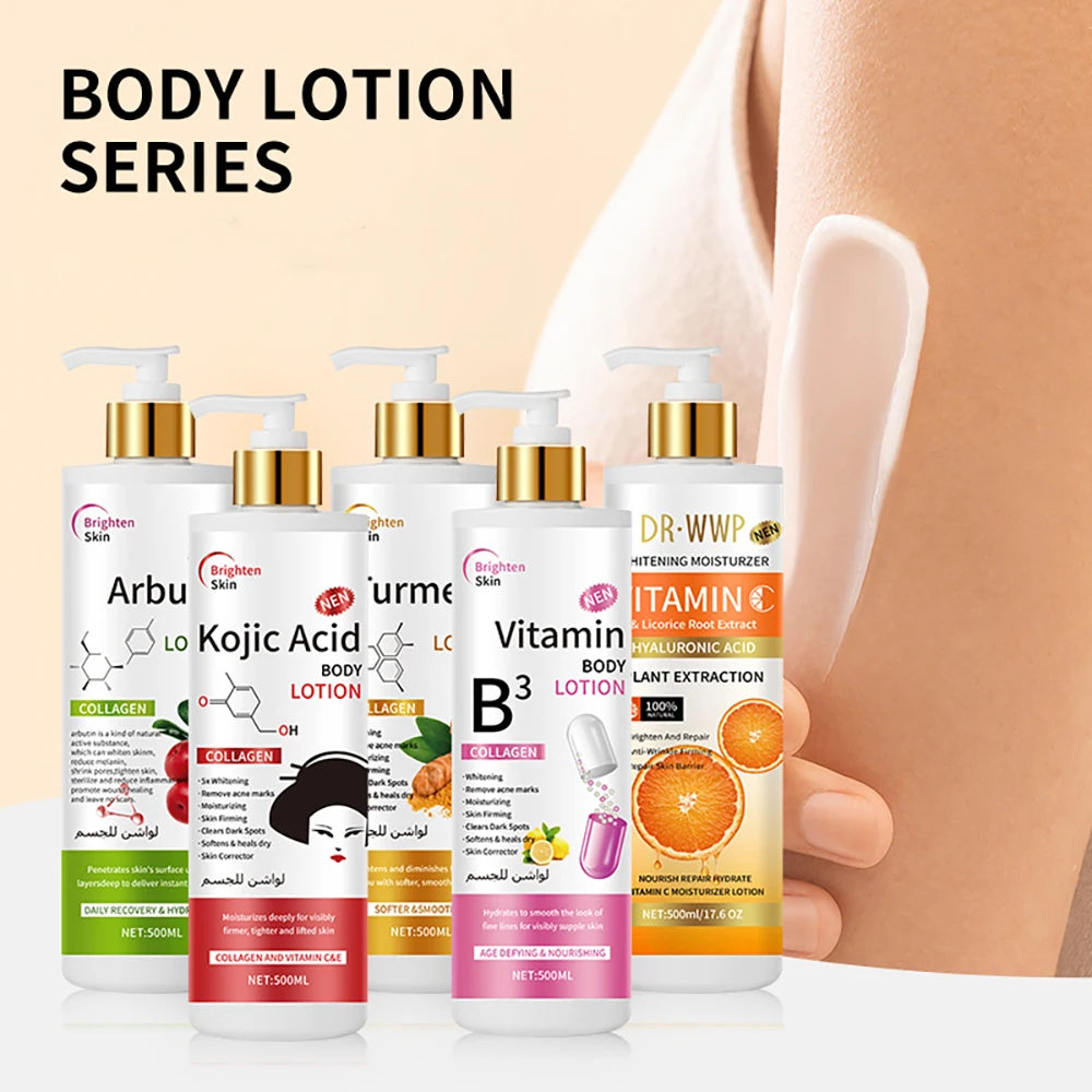 OUSHUFEI Kojic Acid Body Lotion, Whitening & Moisturizing, 500ml