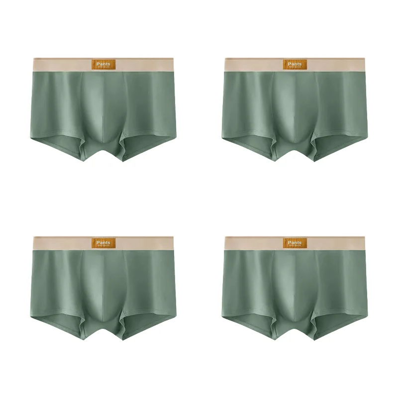 4 Pack Cotton Boxers For Men Breathable Comfort Sports Underwear Large Size L XL Pack