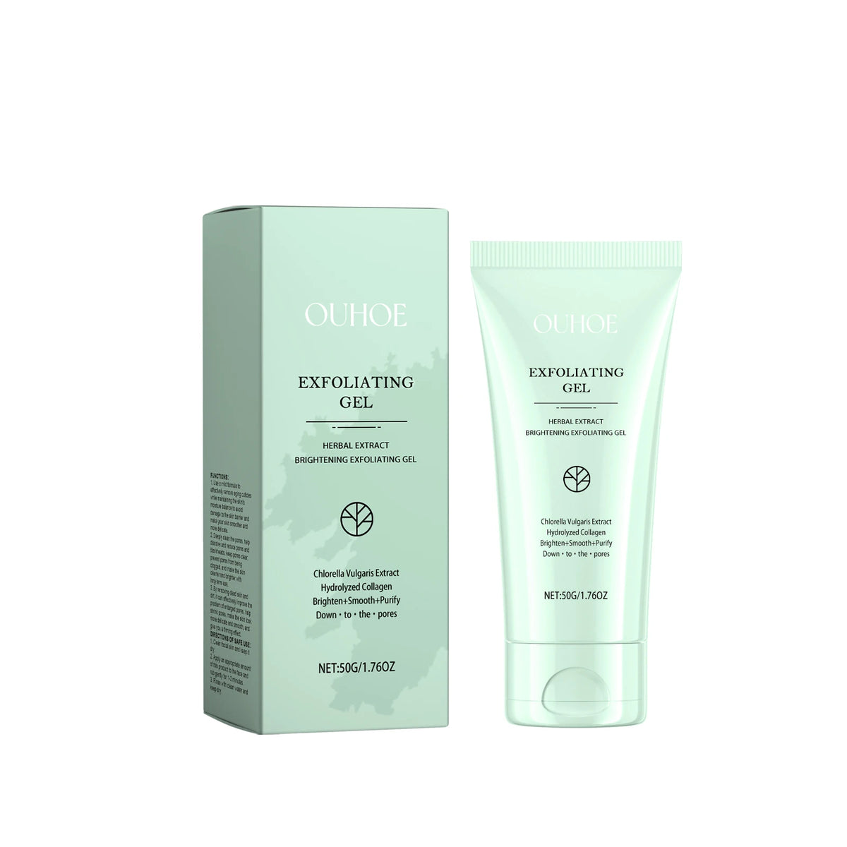OUHOE Exfoliating Peeling Gel - Deep Cleaning Facial Scrub, 50g
